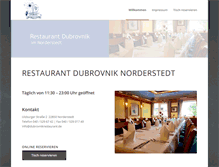 Tablet Screenshot of dubrovnikrestaurant.de